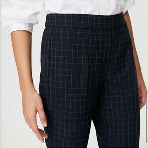 Aritzia Babaton Conan Pant Size 6 Check Print Black Minimalist Office Career